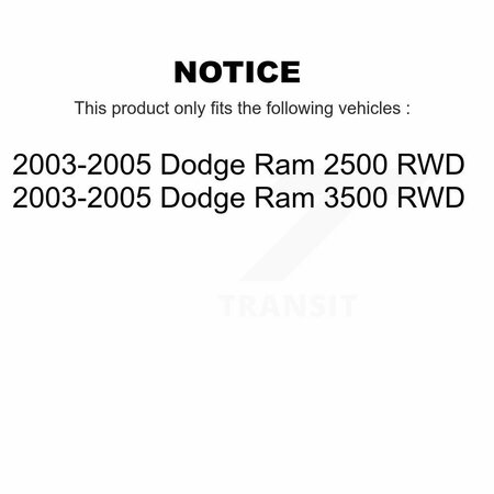 Kugel Front Wheel Bearing Hub Assembly For 2003-2005 Dodge Ram 2500 3500 RWD 70-515089